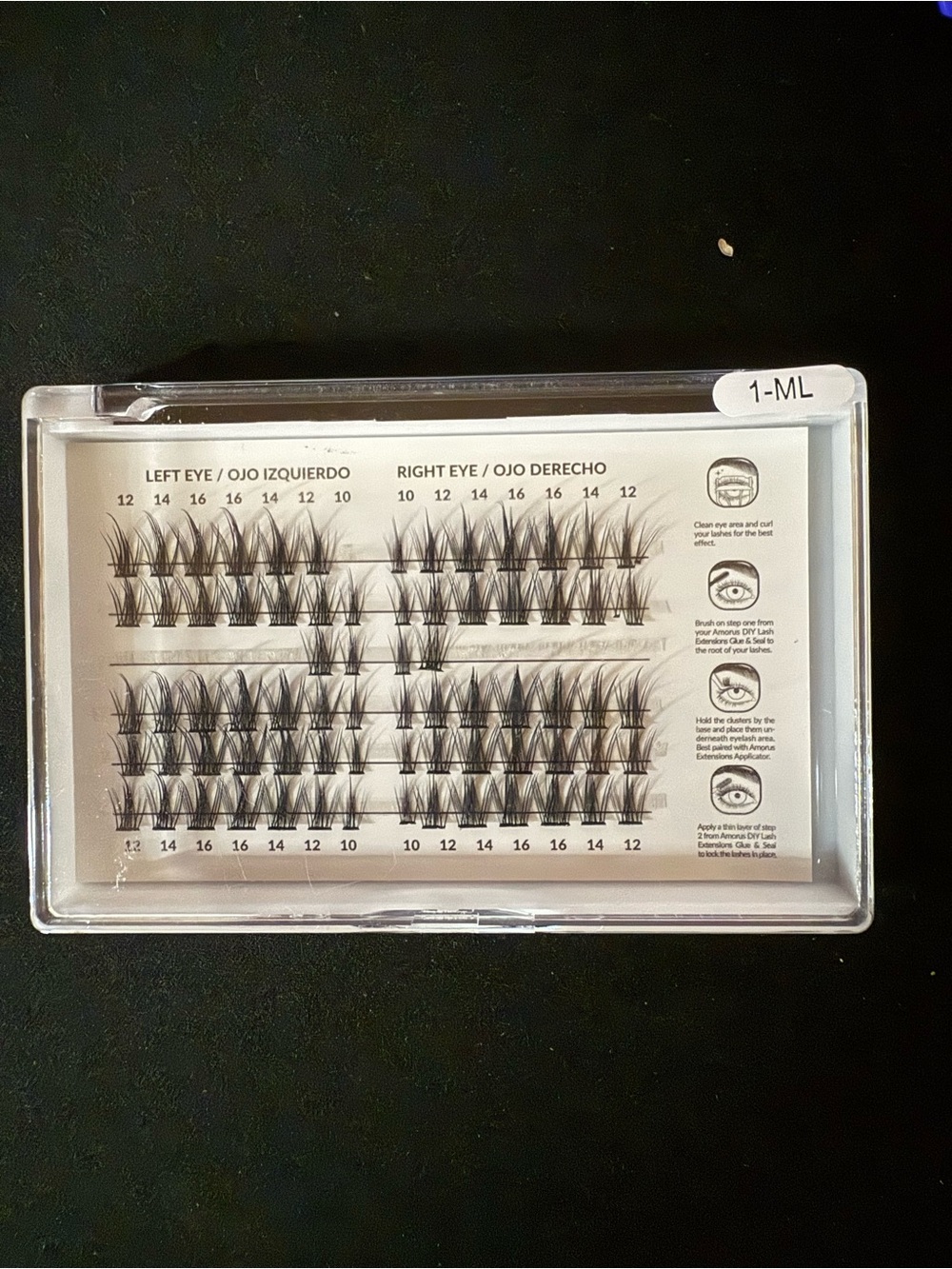 Individual Cluster False Eyelashes - Black